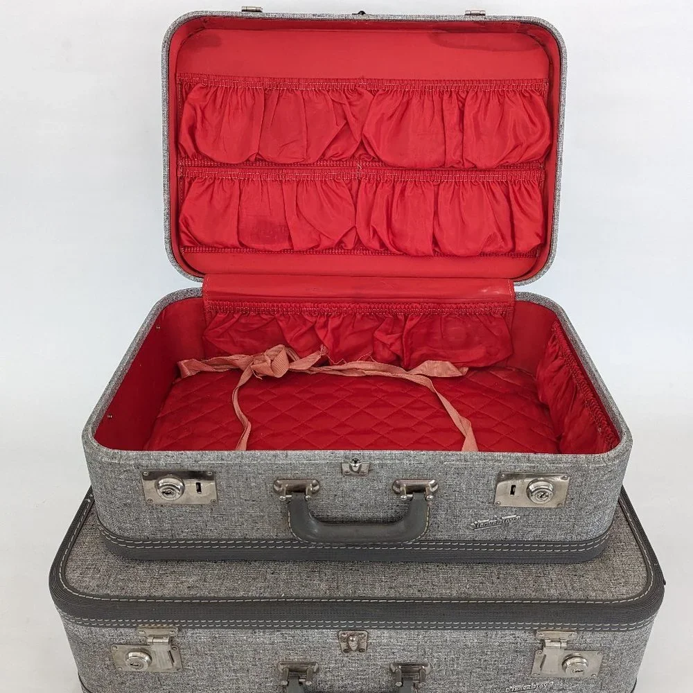 💼✈️ Vintage TravelJoy Locking Hardshell Suitcase ✈️💼
